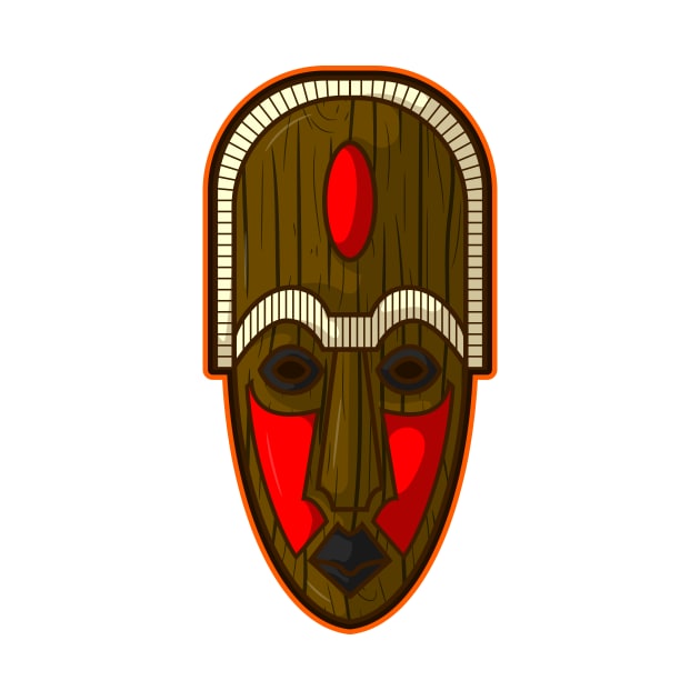 Ancient african aboriginal mask design by Drumsartco