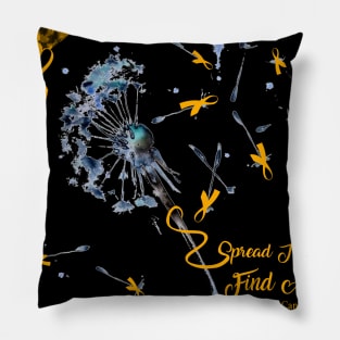 Spread The Hope Childhood Cancer Awareness Pillow