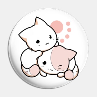 Couple Cats Cute Pin