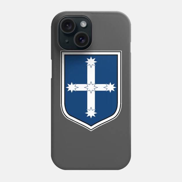 Australian Eureka flag in the shape of a shield Phone Case by pickledpossums