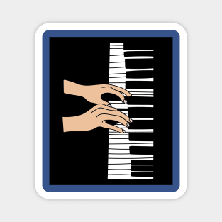 Proud Pianist Piano Lovers Wing Magnet