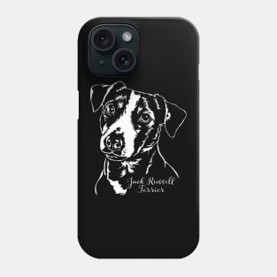 Funny Jack Russell Terrier dog portrait gift Phone Case