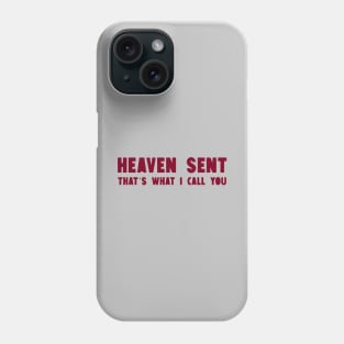 Heaven Sent, burgundy Phone Case