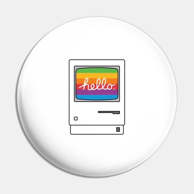 HELLO CLASSIC MAC Pin by encip