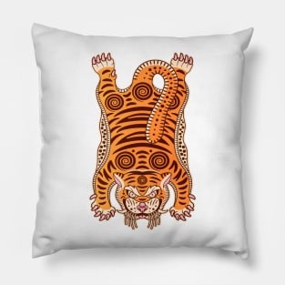 King Of The Jungle 03: Peach Tiger Edition Pillow