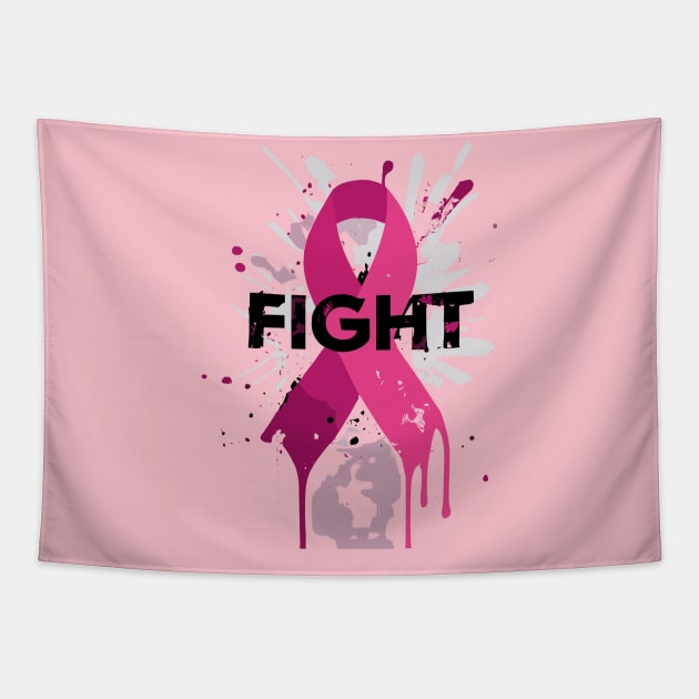 breast cancer Tapestry by vaporgraphic