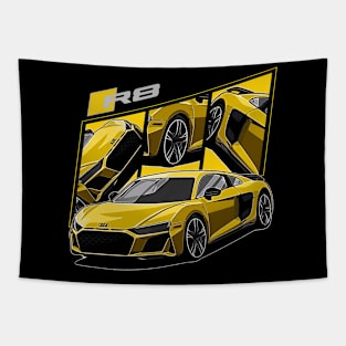 R8 v10 plus German Supercar Tapestry