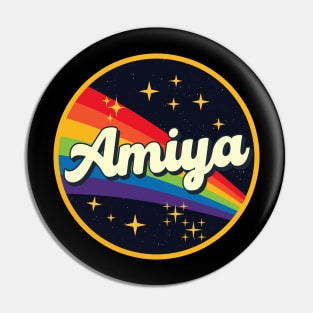 Amiya // Rainbow In Space Vintage Style Pin