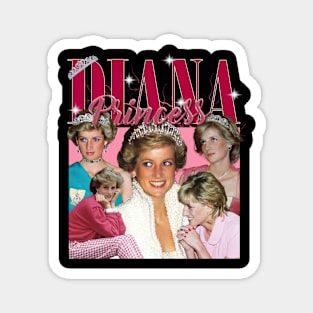 VINTAGE BOOTLEG PRINCESS DIANA 90S RETRO Magnet