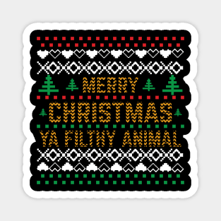 Merry Christmas, Ya Filthy Animal v3 Magnet