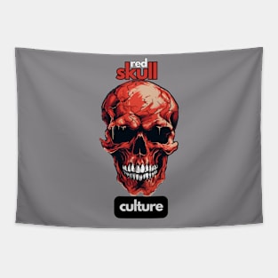 Red Skull Culture, Festival t-shirt, Unisex t-shirt, tees, men's t-shirts, women's t-shirts, summer t-shirts, trendy t-shirts, cool t-shirts Tapestry