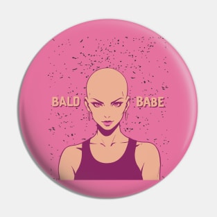 Bald girl Pin