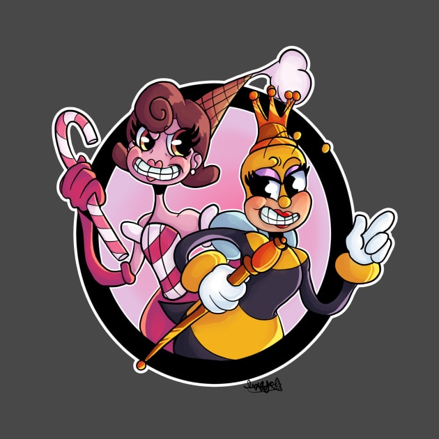 Cuphead Queens by BagelGirl