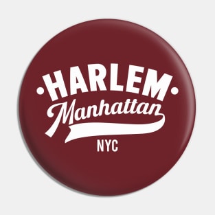 Harlem Logo - Manhattan, New York Pin