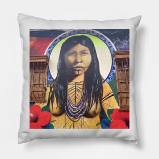 Bogota Street Art Pillow