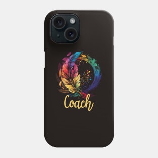 Coach Cute Leopard Boho Rainbow for Team Coach Squad Phone Case