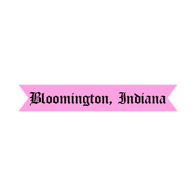 Bloomington, Indiana Gothic Font by sydneyurban