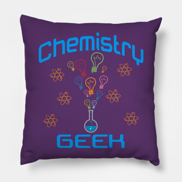 Chemistry Geek Pillow by letnothingstopyou