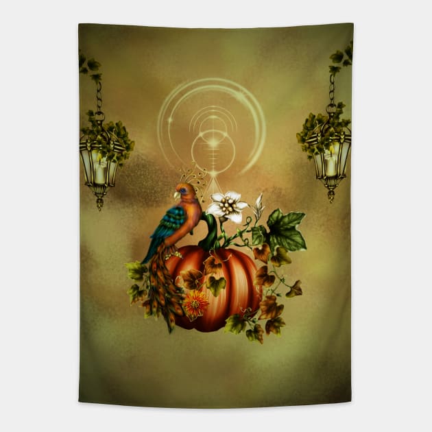 Wonderful autumn design with fantasy bird Tapestry by Nicky2342