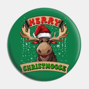 Merry Christmas, Merry Christmoose, Christmas Gift Pin