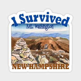 I Survived Mt. Washington, New Hampshire Magnet