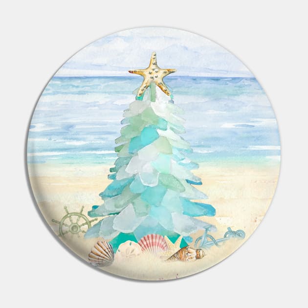Coastal Seaglass Christmas Tree A Pin by Jean Plout Designs