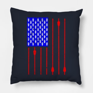 Archery American Flag Pillow