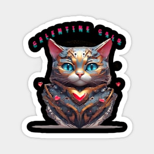 Galentines gal cat Magnet