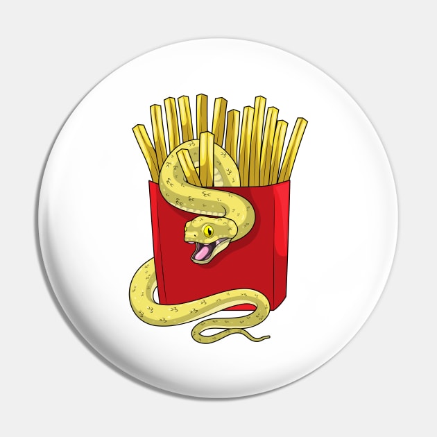 Snake French fries Pin by Markus Schnabel