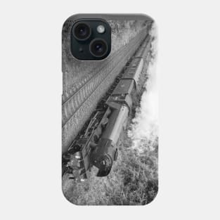 The Flying Scotsman - Black and White Phone Case