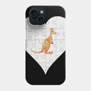 Kangaroo Heart - Gift for Kangaroo Lovers Phone Case