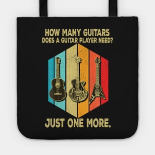 How Many Guitars Vintage Design Tote