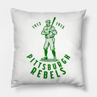 Vintage Pittsburgh Rebels Baseball 1915 Pillow