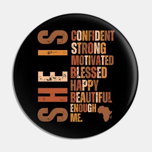 She Is Confident Strong Motivated blessed happy beautiful enough me Pin