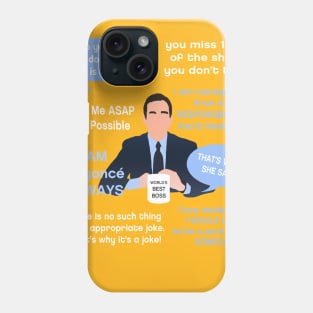 Michael Scott Quotes Phone Case