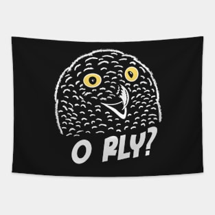 O RLY owl meme Tapestry