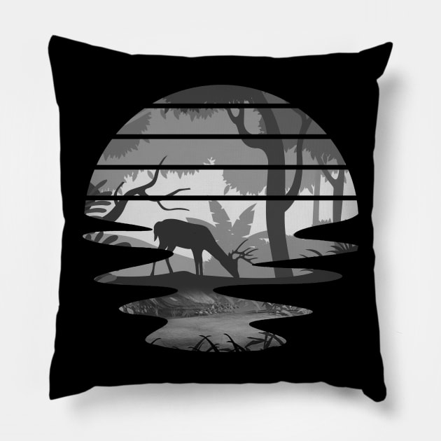 Flat jungle - Into The Forest Pillow by M-HO design