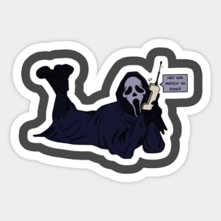 melted Ghost face, Scream movie, extra scary Sticker for Sale by Dolphi-s