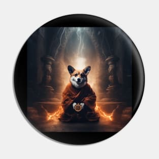 Shaolin Corgi Pin