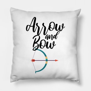 Archery arrow and bow Pillow