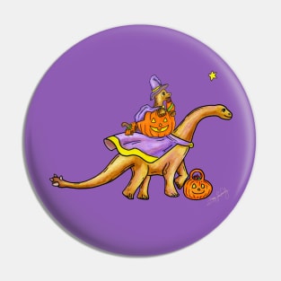 Halloween Dino Baby and Parent Pin