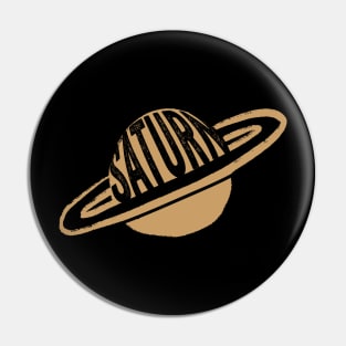 Cool Saturn graphic planet with rings design Pin