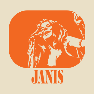 Janis Joplin Tribute Vintage T-shirt Design T-Shirt