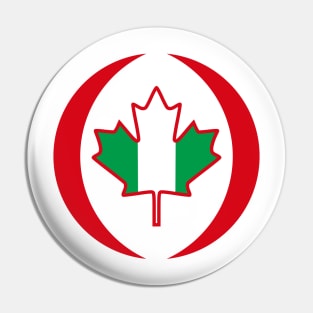 Canadian Nigerian Multinational Patriot Flag Pin