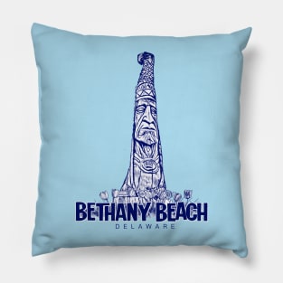 Bethany Beach Chief Little Owl Totem Pillow