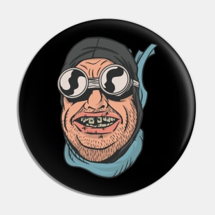 funny biker Pin