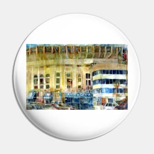 Yankee Stadium, Bronx, New York Art Watercolor Print Pin