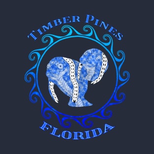 Timber Pines Florida Vacation Tribal Manatees T-Shirt