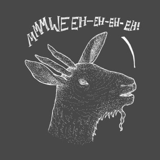 Ghost Goat - chalkboard style, spooky, funny stuff T-Shirt