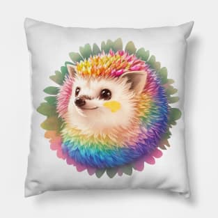 Hedgehog Rainbow Pillow